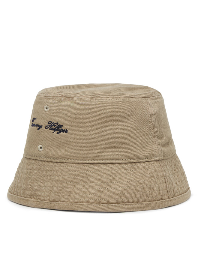 Tommy Hilfiger Klobouk Tommy Hilfiger Seasonal Flag Bucket AM0AM13384 Béžová