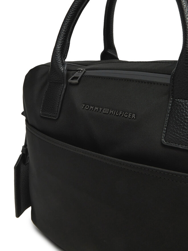 Tommy Hilfiger Geantă pentru laptop Tommy Hilfiger AM0AM13098 Negru