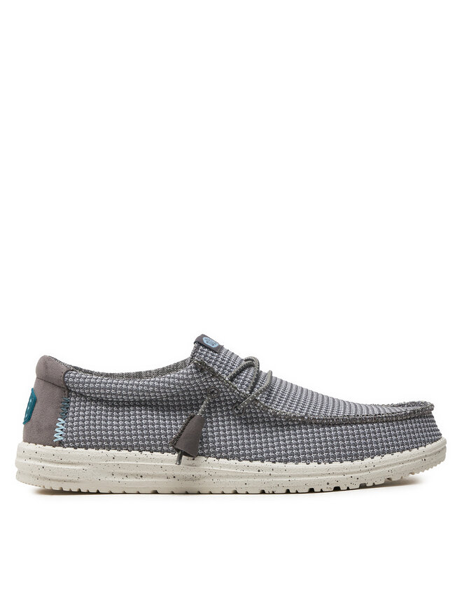 Мокасини Hey Dude Wally Sport Mesh 40403-030 Сірий | evzuttya.com.ua