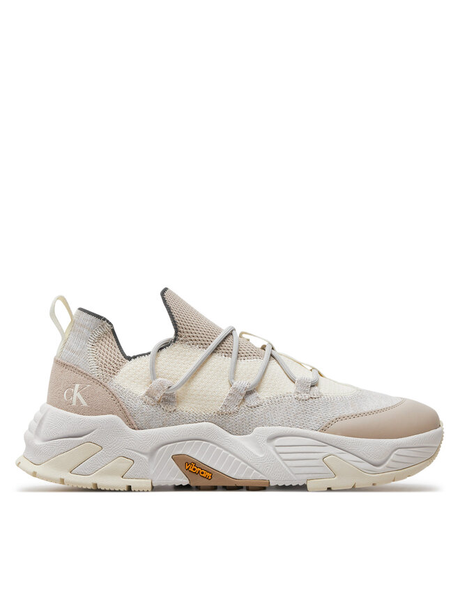 Calvin Klein Jeans Sneakers Calvin Klein Jeans Chunky Vibram Sock Mix Mg Uc YM0YM00962 Écru