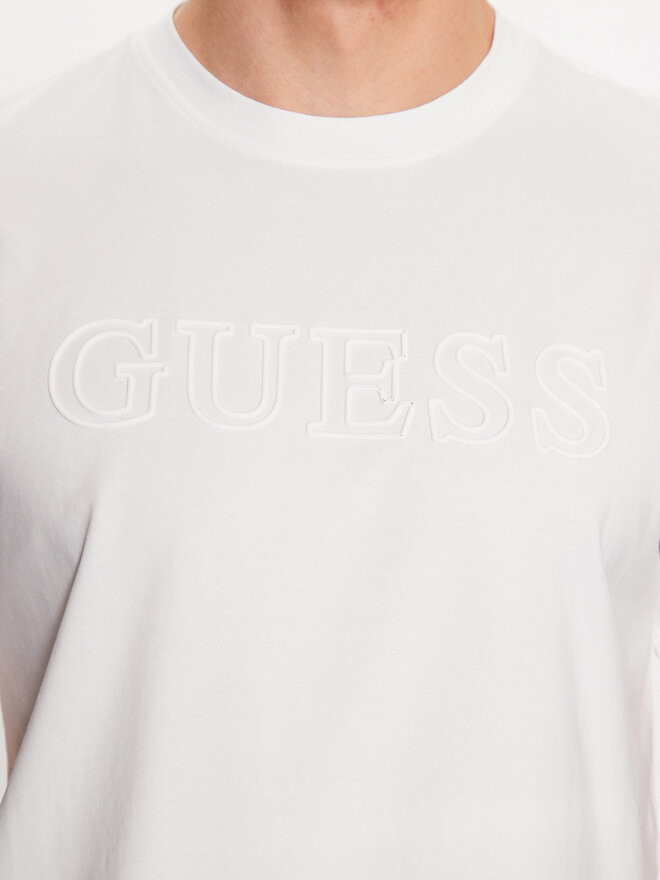 Guess Guess Marškinėliai Alphy Z2YI11 J1314 Balta Regular Fit
