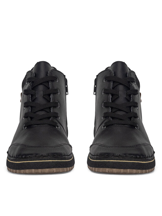 Rieker Schnürschuhe Rieker 50902-00 Schwarz