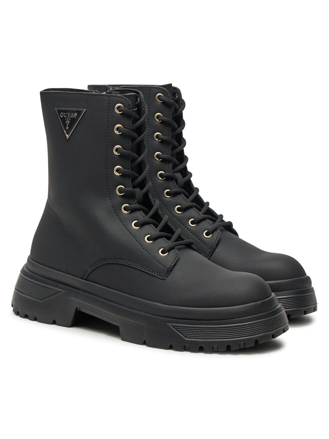 Guess Schnürschuhe Guess FLPPAM LEA10 Schwarz