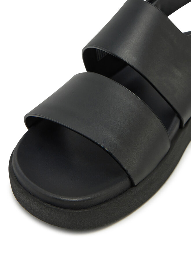 Calvin Klein Sandały Calvin Klein Flat Adj Sandal Eyelet HW0HW02488 Czarny