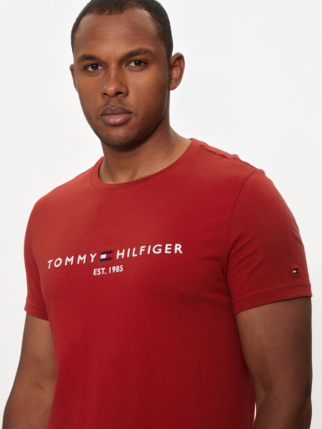 Tommy Hilfiger Tommy Hilfiger Marškinėliai Logo MW0MW11797 Raudona Regular Fit