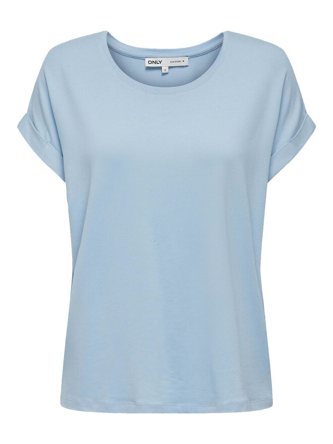 ONLY ONLY Camiseta Moster 15106662 Celeste Regular Fit