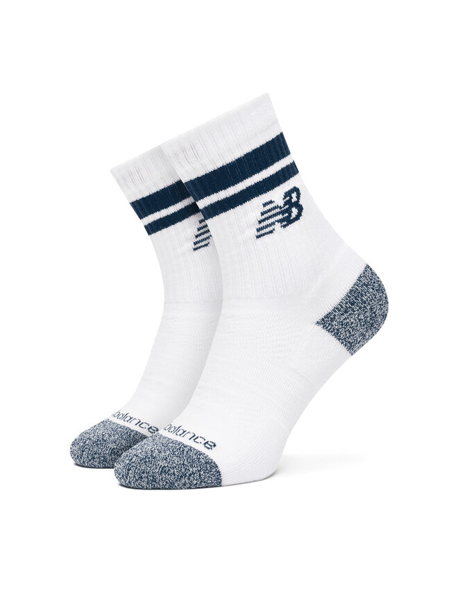 New Balance Hosszú zoknik New Balance Active Lifestyle Striped Crew LAS35210AS1 Fehér
