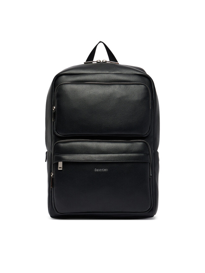 Calvin Klein Rucksack Calvin Klein Raised Double Pocket Backpack LV04D3493G Schwarz