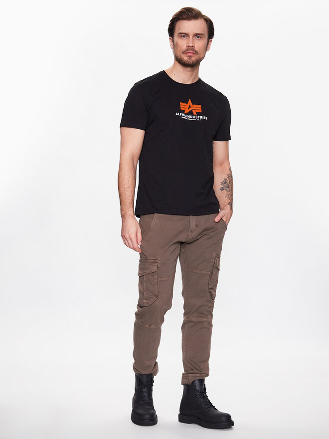 Alpha Industries Alpha Industries T-Shirt Basic 100501RB Μαύρο Regular Fit
