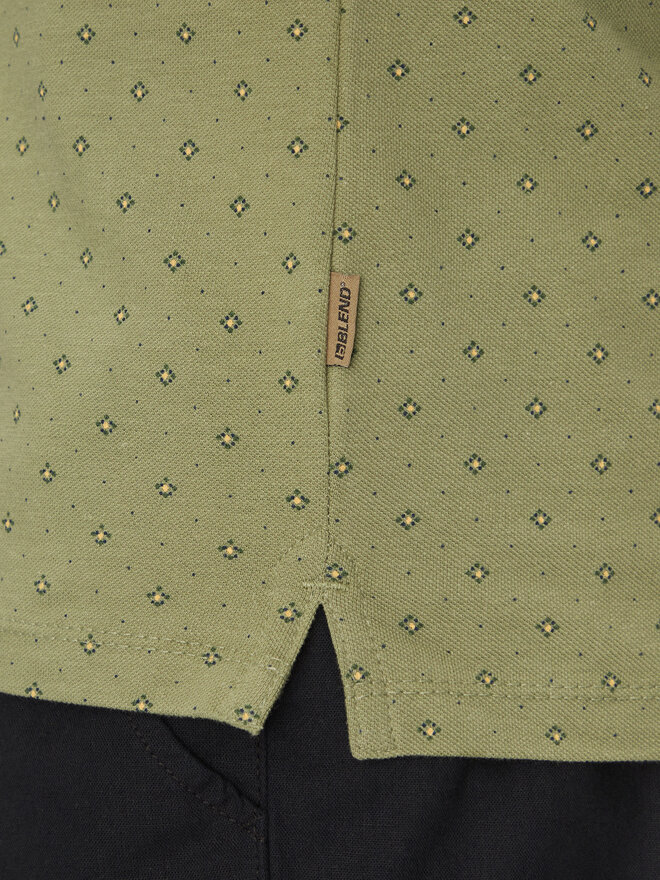 Blend Blend Polo 20718261 Zelena Regular Fit