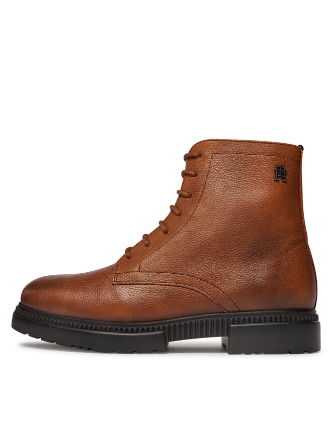 Tommy Hilfiger Čižmy Tommy Hilfiger Comfort Cleated Termo Lth FM0FM04651 Hnedá