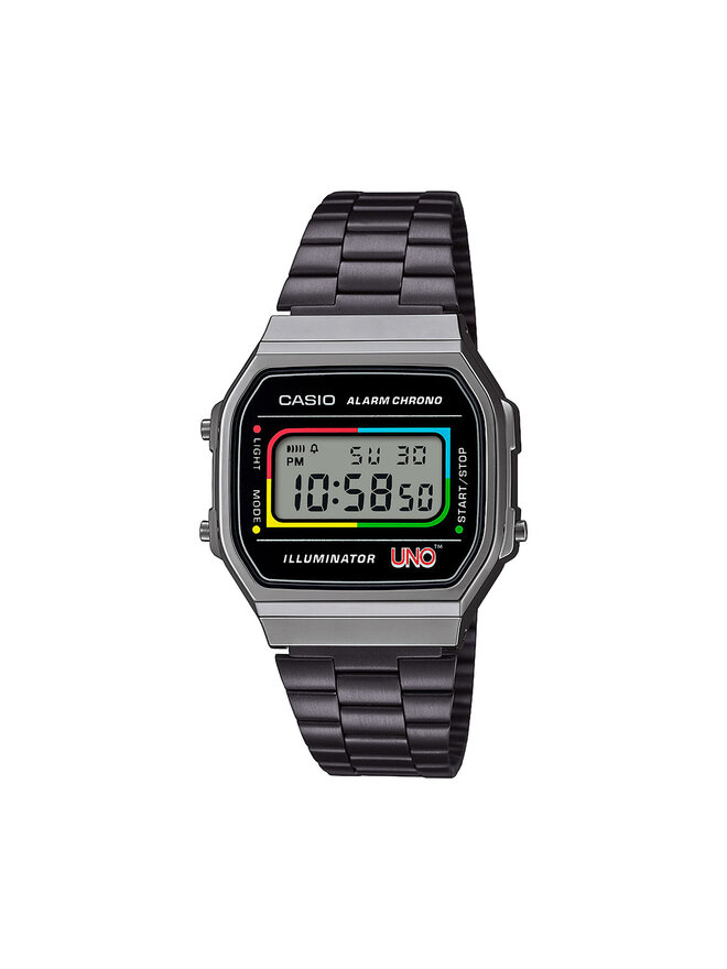 Casio Zegarek Casio Vintage Maxi X Uno™ A168WEUC-1AER Czarny