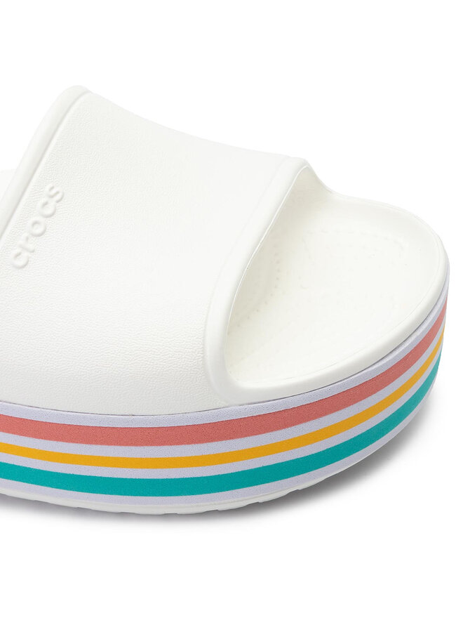 Crocs Pantoletten Crocs Cb Platform Bld Color Slide 205693 Weiß