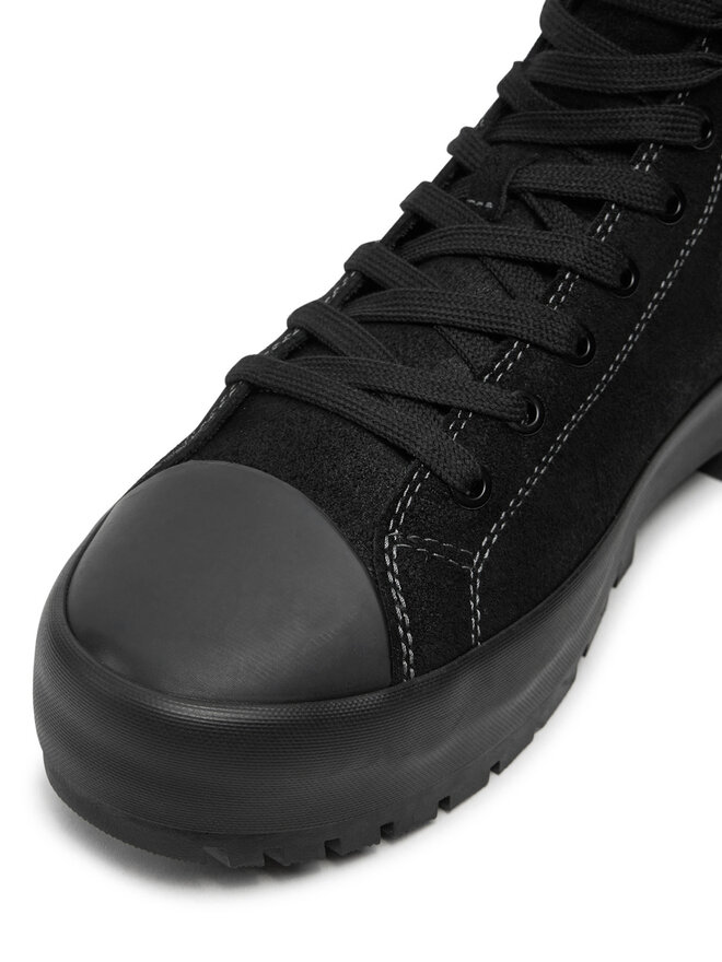 Calvin Klein Jeans Schnürstiefeletten Calvin Klein Jeans Lugged Hybrid High Laceup Auth YM0YM01092 Schwarz