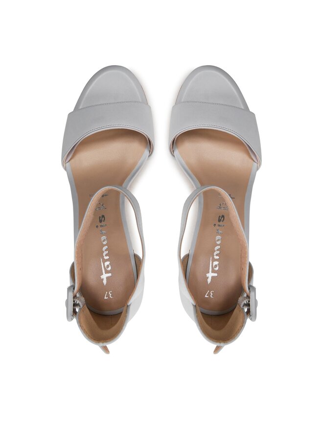 Tamaris Sandales Femme Damen 1-28326-42 à Talon Aiguille 8,5 Cm - Cuir Confort