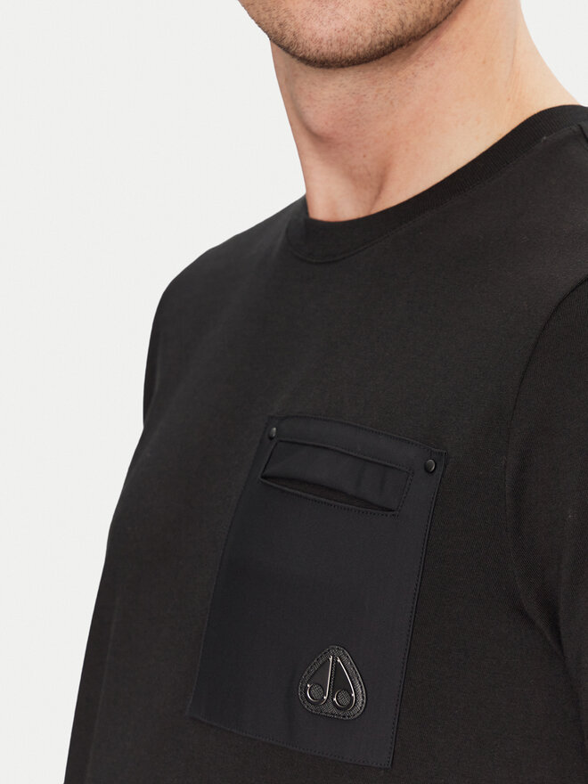 Moose Knuckles Moose Knuckles Футболка Dalon M15MT733 Чорний Regular Fit