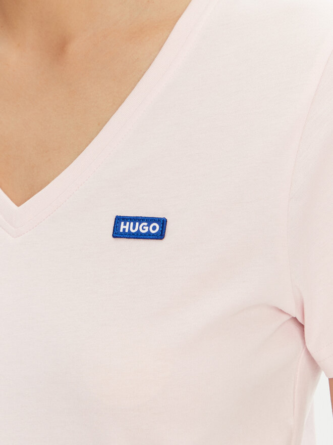 HUGO HUGO Póló Classic 50513667 Rózsaszín Slim Fit