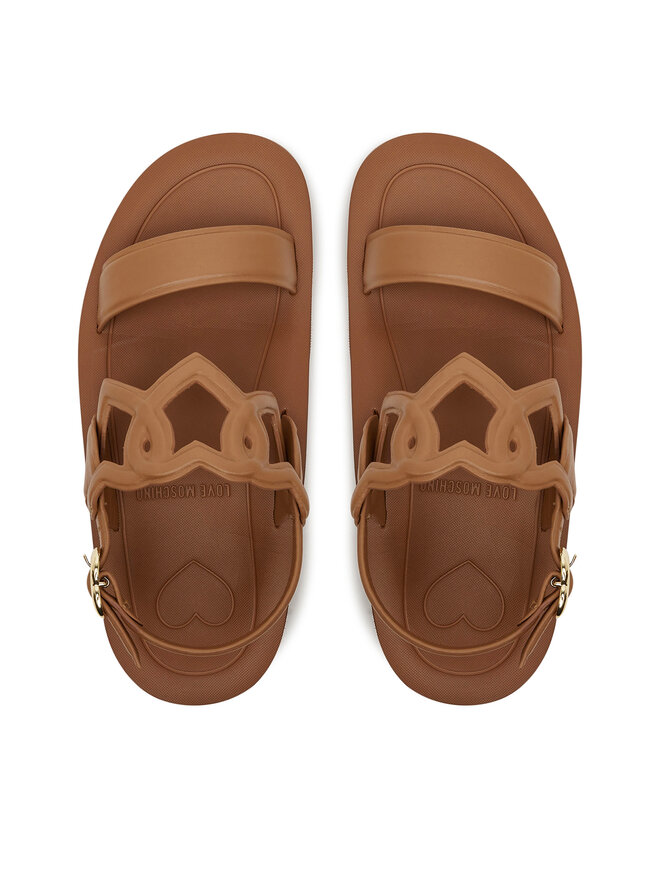 LOVE MOSCHINO Sandali LOVE MOSCHINO JA16054I1MIA0201 Rjava