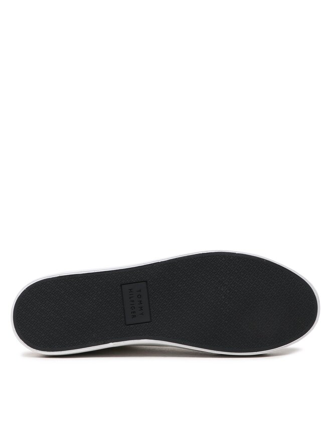 Tommy Hilfiger Sneakersy Tommy Hilfiger Th Hi Vulc Core Low Stripes FM0FM04735 Biela