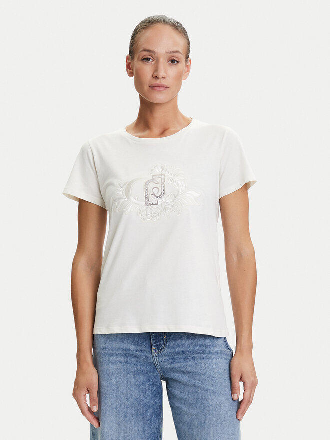 Liu Jo Sport Liu Jo Sport Camiseta TF5162 JS923 Écru Regular Fit