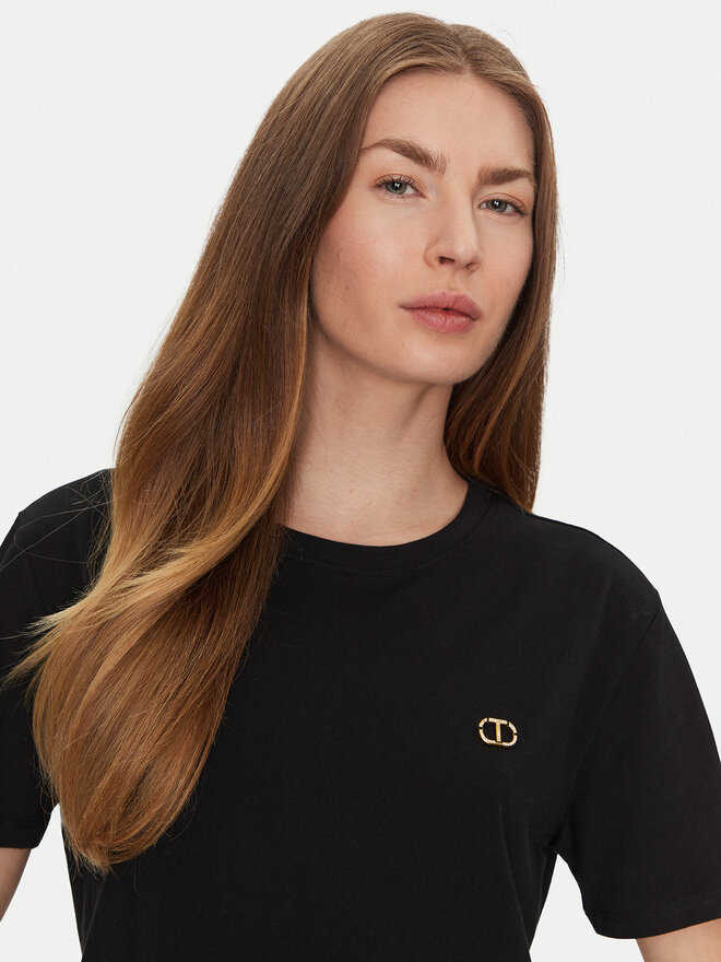 TWINSET TWINSET Camiseta 251TP2074 Negro Regular Fit