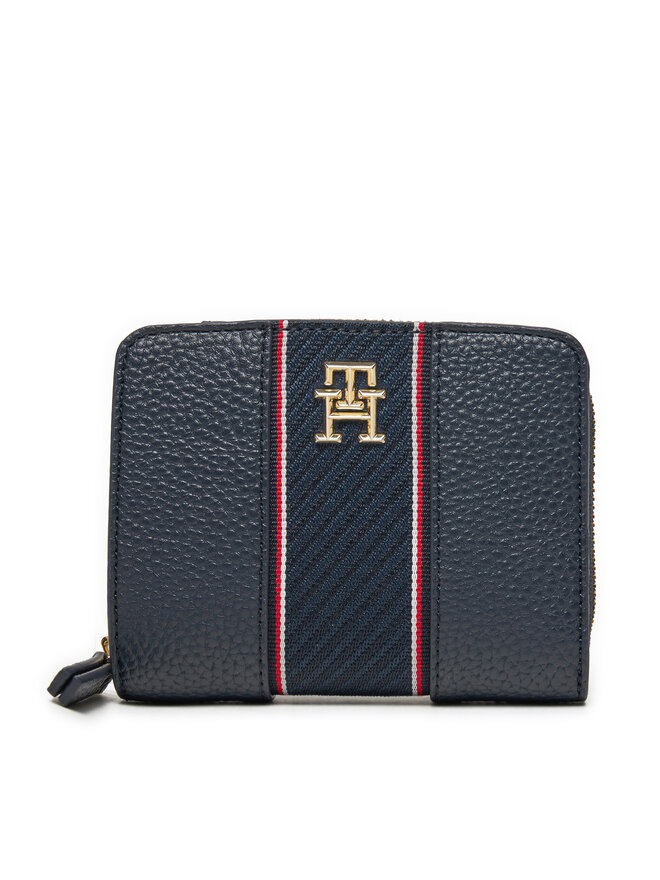 Tommy Hilfiger Portafoglio piccolo da donna Tommy Hilfiger Th Legacy Med Za AW0AW16924 Blu scuro
