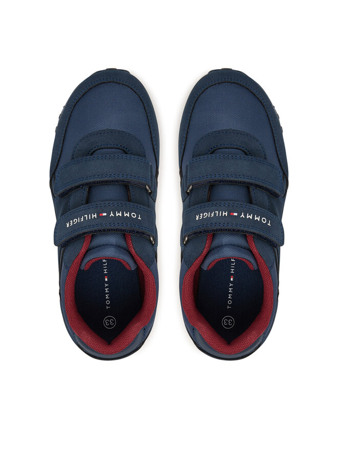 Tommy Hilfiger Sneakers Tommy Hilfiger Low Cut Velcro Sneaker T1X9-35253-1960 S Dunkelblau
