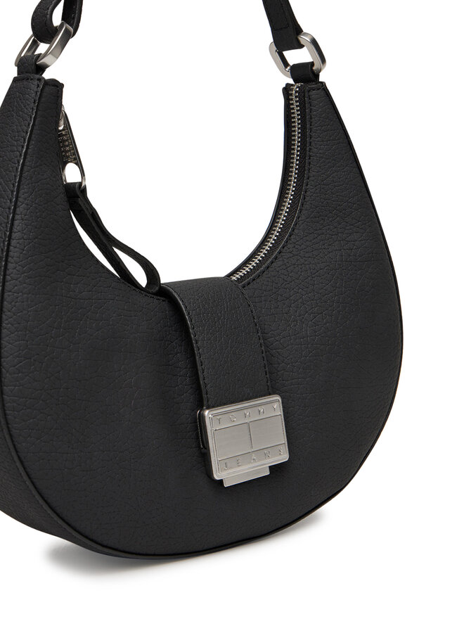 Tommy Jeans Handtasche Tommy Jeans Tjw Crush Shoulder Bag AW0AW17539 Schwarz