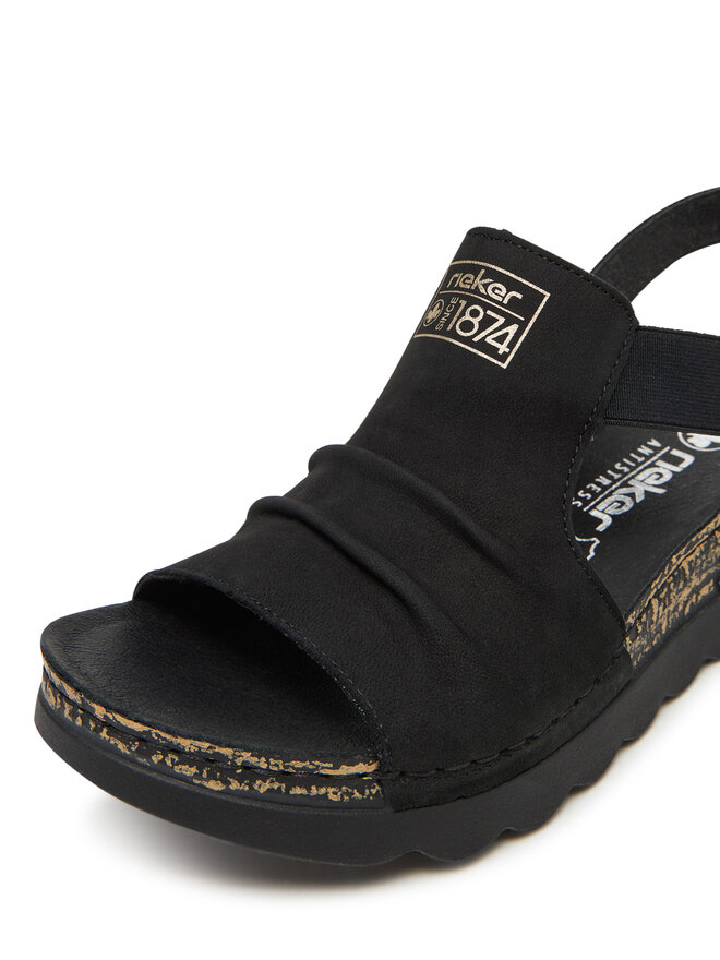 Rieker Sandalen Rieker 64463-01 Schwarz