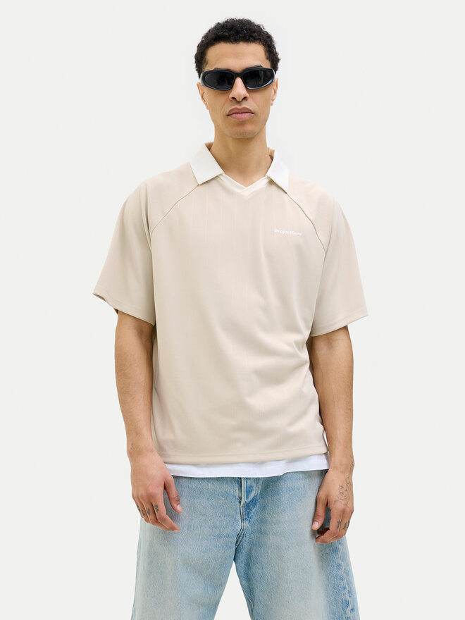Jack&Jones Jack&Jones Poloshirt Lido 12276758 Beige Loose Fit