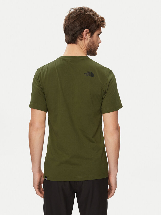 The North Face The North Face Marškinėliai Simple Dome NF0A87NG Žalia Regular Fit