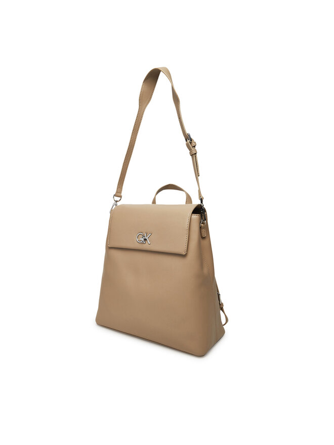 Calvin Klein Mochila Calvin Klein Ck Flap Backpack With Conv Strap K60K613038 Beis