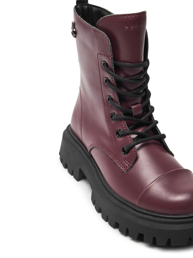 Geox Botas altas Geox J Maquinnens Girl J46M6B 000CN C7357 M Guinda/burdeos