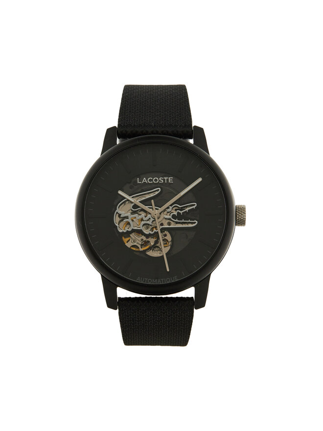 Lacoste Zegarek Lacoste 12.12 Automatique 2011383 Czarny