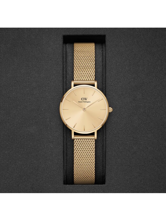Daniel Wellington Pulkstenis Daniel Wellington Petite Unitone DW00100473 Zelta