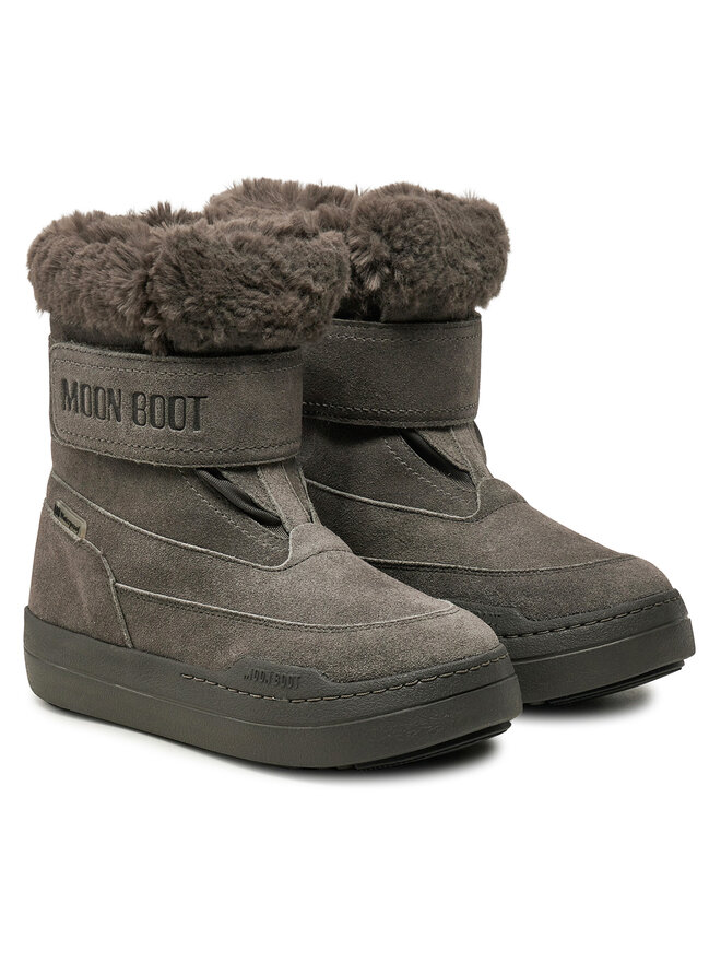 Moon Boot Snehule Moon Boot Junior Park Dtrap Boot Suede 80D3440040 Sivá