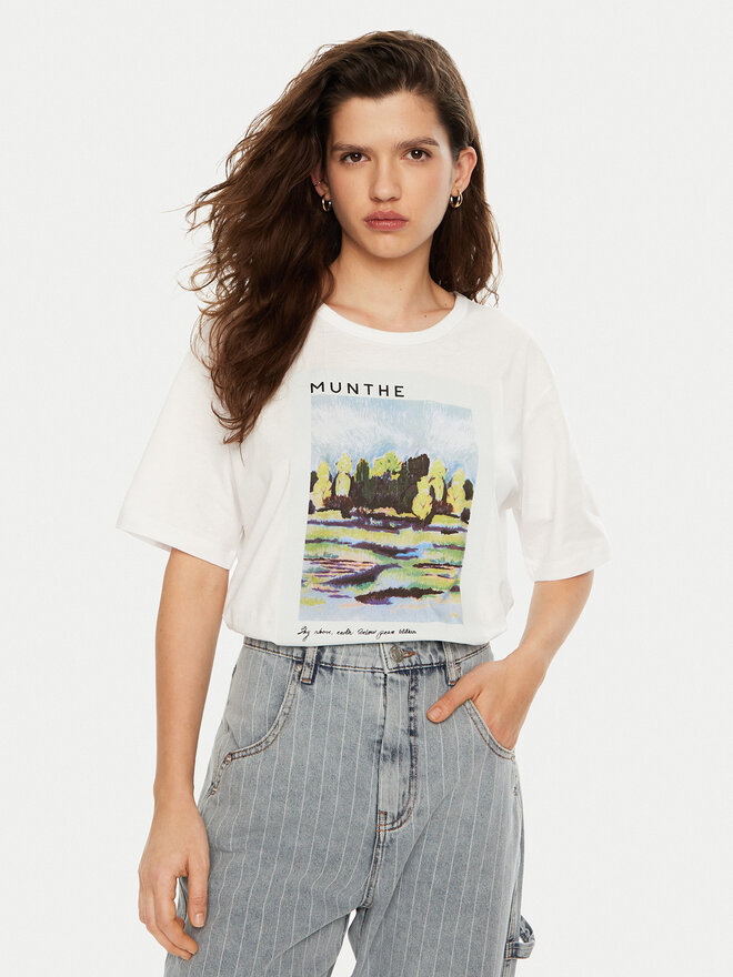 Munthe Munthe Camiseta Silane 244110024460 Blanco Regular Fit