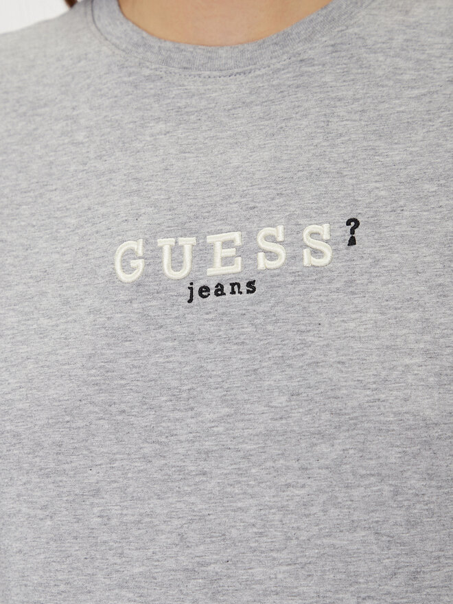Guess Jeans Guess Jeans Marškinėliai W5RI54 J1314 Pilka Regular Fit