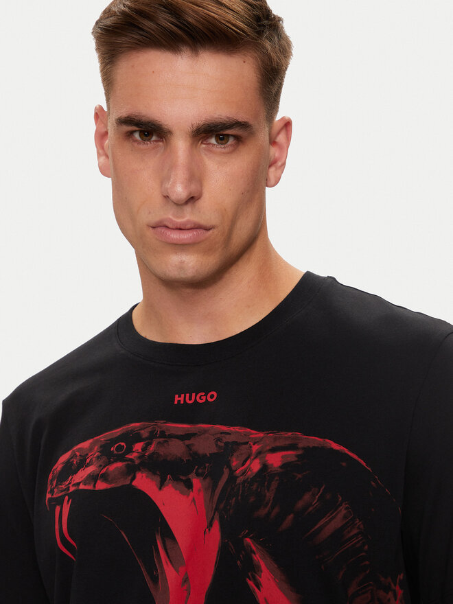 HUGO Hugo T-Shirt Dikobra 50519013 Schwarz Regular Fit