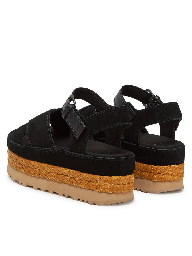 Ugg Espadrilles Ugg W Aubrey Ankle Strap 1167471 Fekete