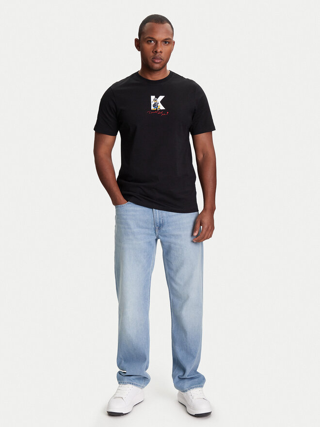 KARL LAGERFELD KARL LAGERFELD Camiseta 755099 553270 Negro Regular Fit