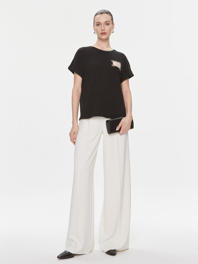 TWINSET TWINSET Футболка 241TP2211 Чорний Regular Fit