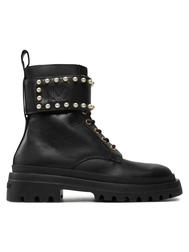 LOVE MOSCHINO Schnürstiefeletten LOVE MOSCHINO JA24235G0LIA0000 Schwarz