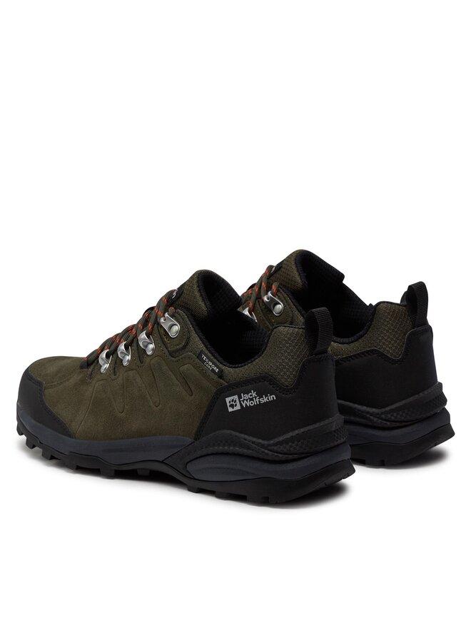 Jack Wolfskin Трекінгові черевики Jack Wolfskin Refugio Texapore Low M 4049851 Зелений