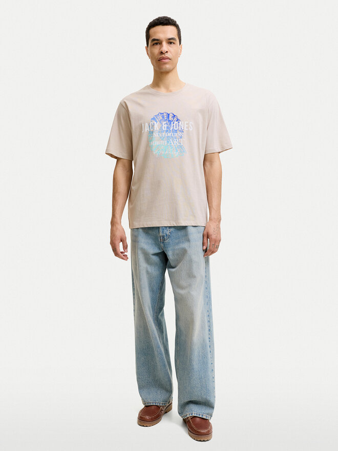 Jack & Jones Jack & Jones Футболка Gradient Print 12288094 Світло-бежевий Regular Fit