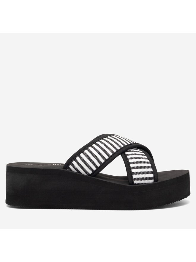 Clara Barson Pantoletten Clara Barson WSS20782-01 Schwarz