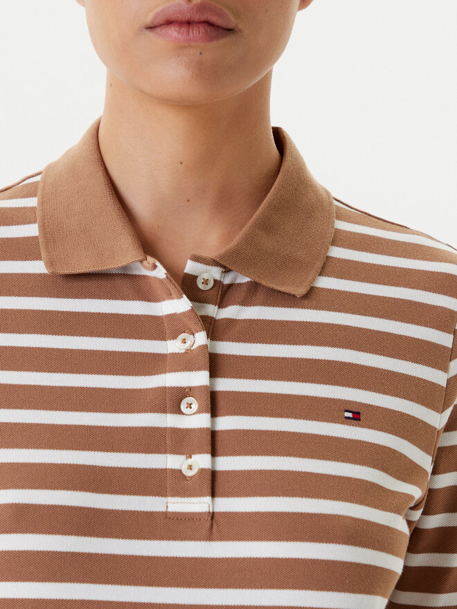 Tommy Hilfiger Tommy Hilfiger Polo marškinėliai 1895 WW0WW43224 Ruda Regular Fit