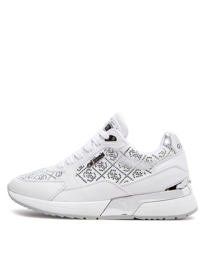GUESS Camrio9 Damen Sneakers Weiß - Plateau Sneaker Mit Schnürung