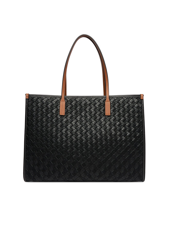 Tommy Hilfiger Handtasche Tommy Hilfiger Th City Tote AW0AW18394 Schwarz