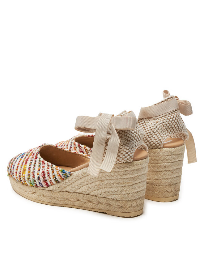 Manebi Espadryle Manebi Yucatan Low Wedge Espadrilles G 1.1 WL Kolorowy